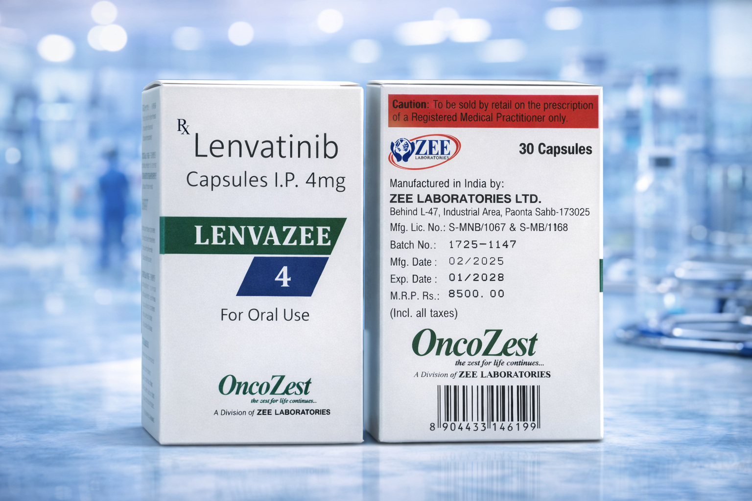 Lenvatinib Capsules – Lenvazee 4mg - gillapharma.com