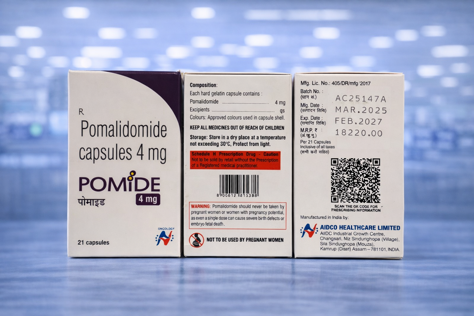Pomide 4 mg - Pomalidomide Capsules - gillapharma.com